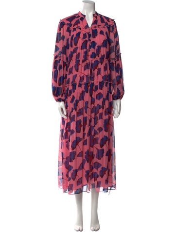 Diane von Furstenberg Dresses Floral Print Long Dress XS