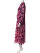 Diane von Furstenberg Floral Print Long Dress