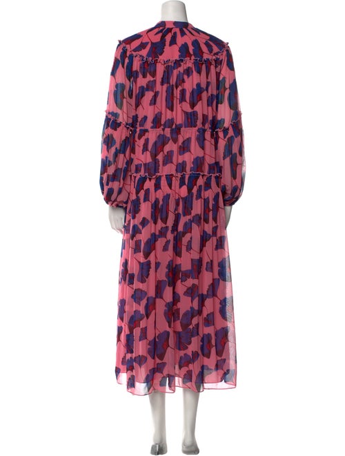 Diane von Furstenberg Floral Print Long Dress