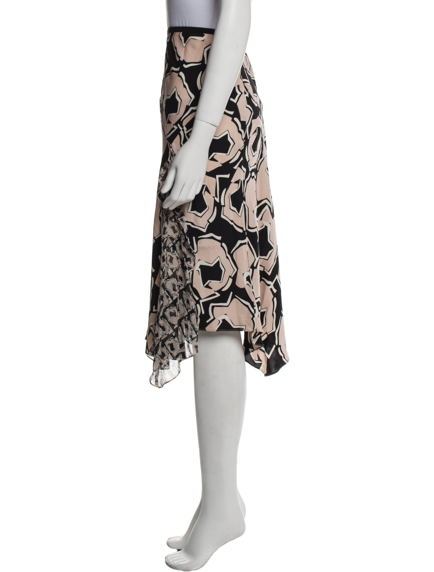 Diane von Furstenberg Silk Midi Length Skirt