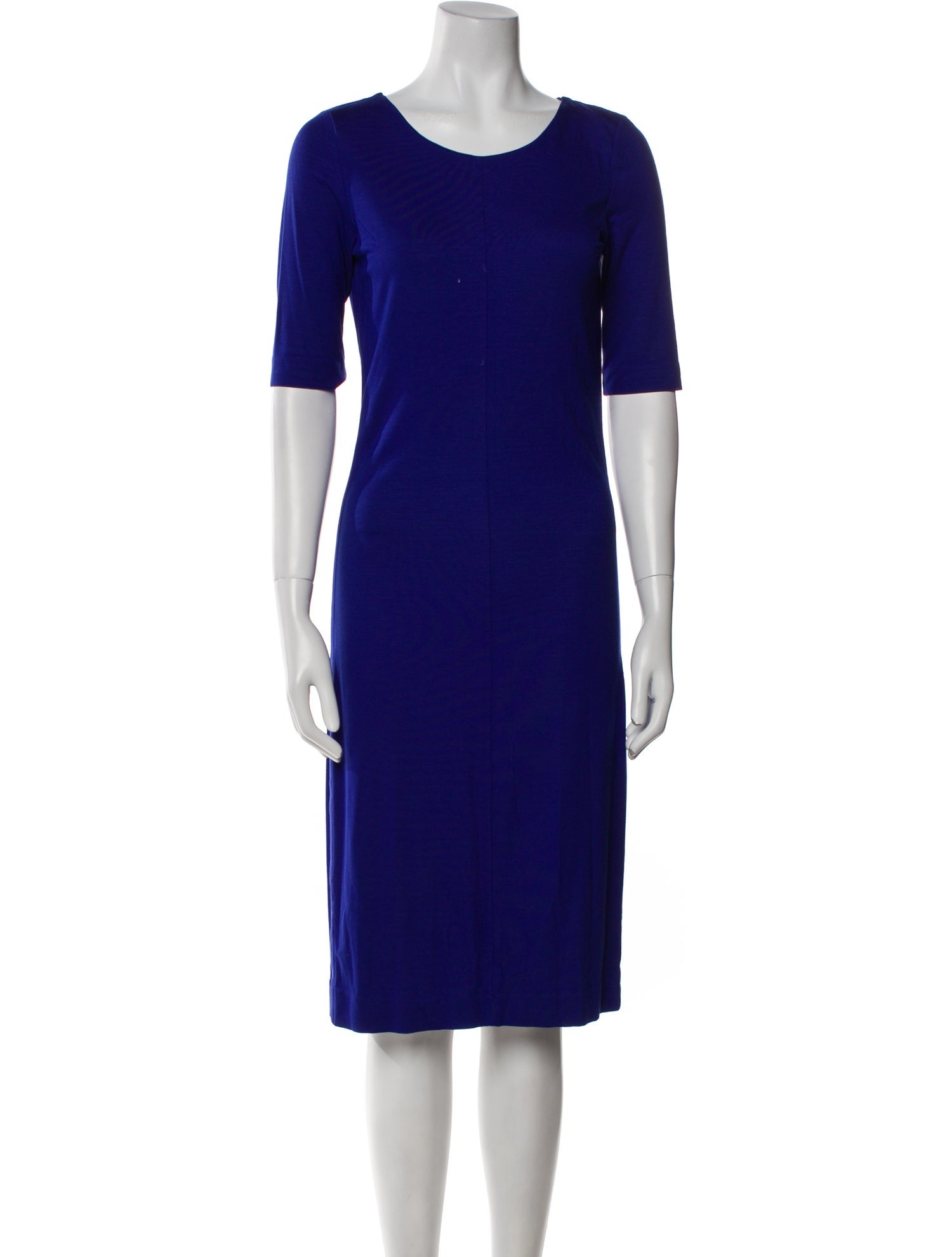 Diane von Furstenberg Scoop Neck Midi Length Dress