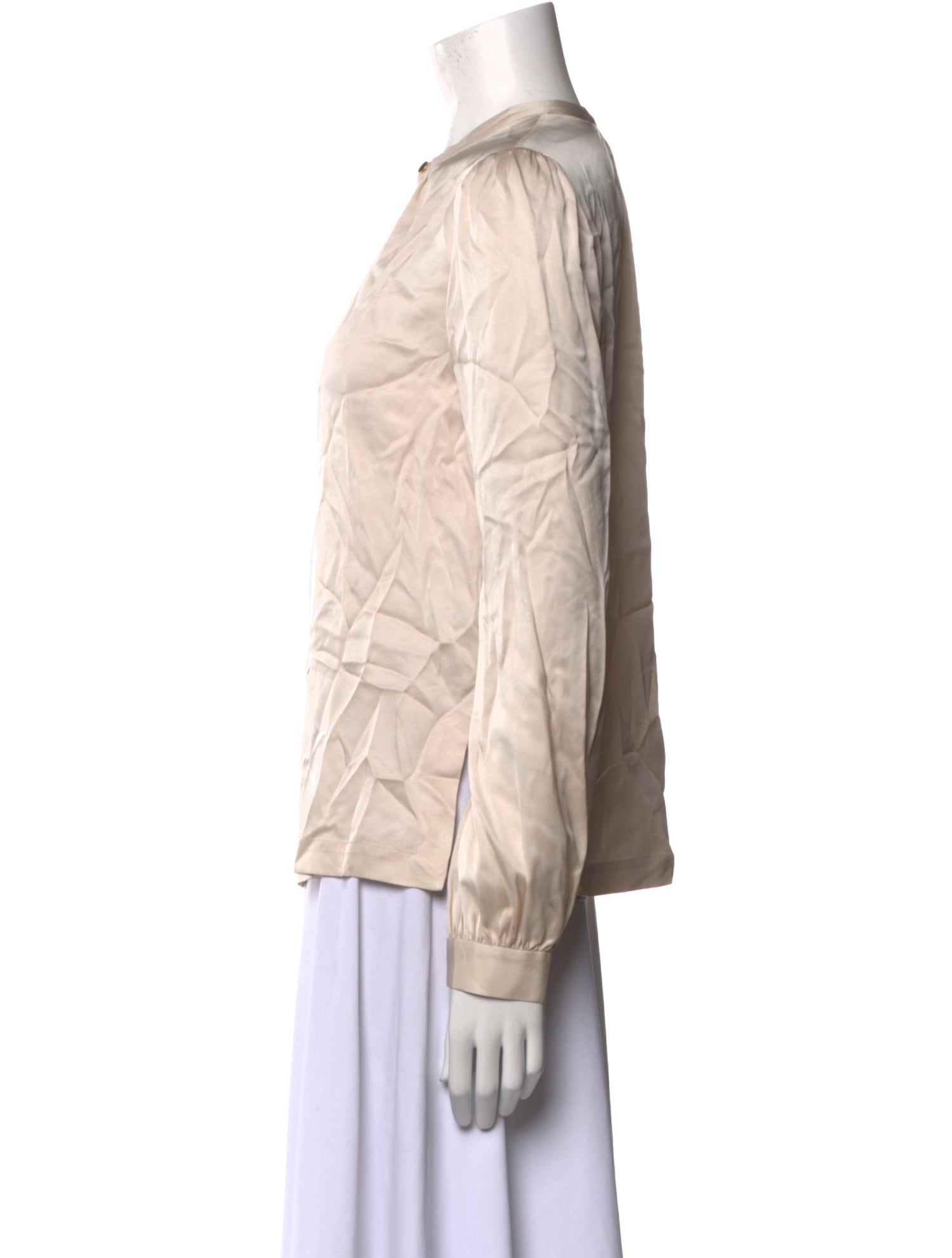 Diane von Furstenberg Silk Mock Neck Blouse