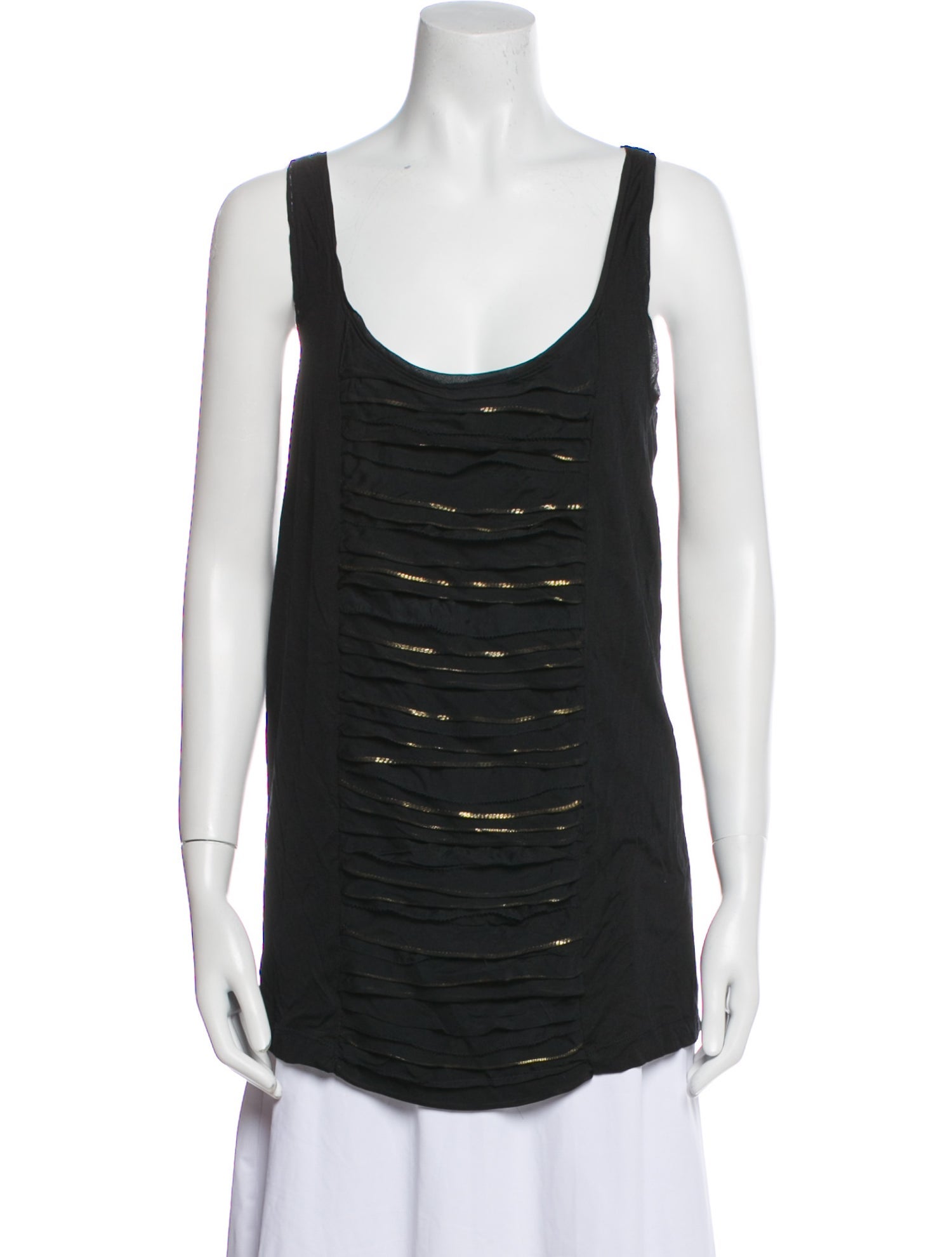 Diane von Furstenberg Silk Scoop Neck Top