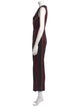 Diane von Furstenberg Striped V-Neck Jumpsuit