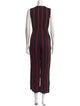 Diane von Furstenberg Striped V-Neck Jumpsuit