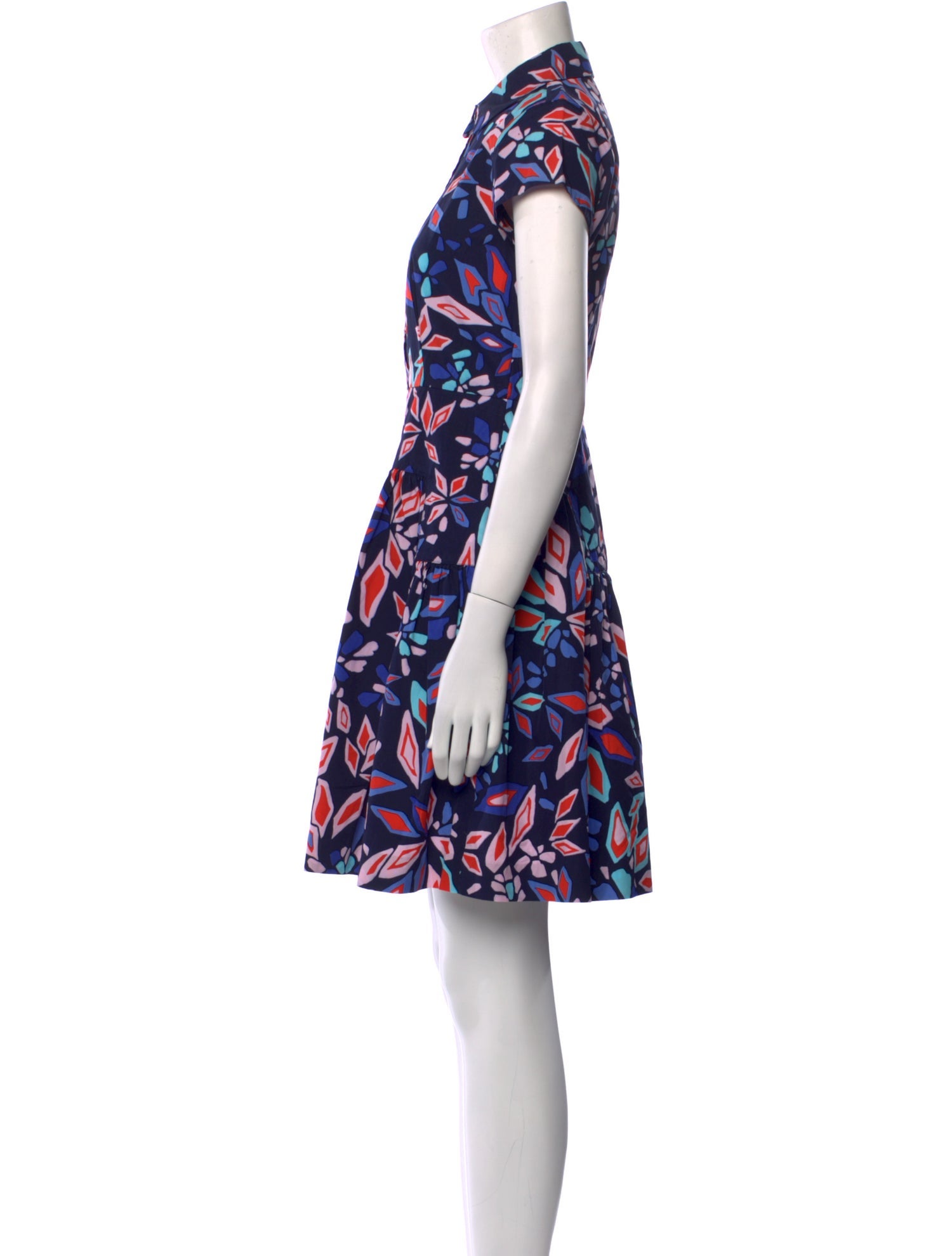 Diane von Furstenberg Floral Print Mini Dress