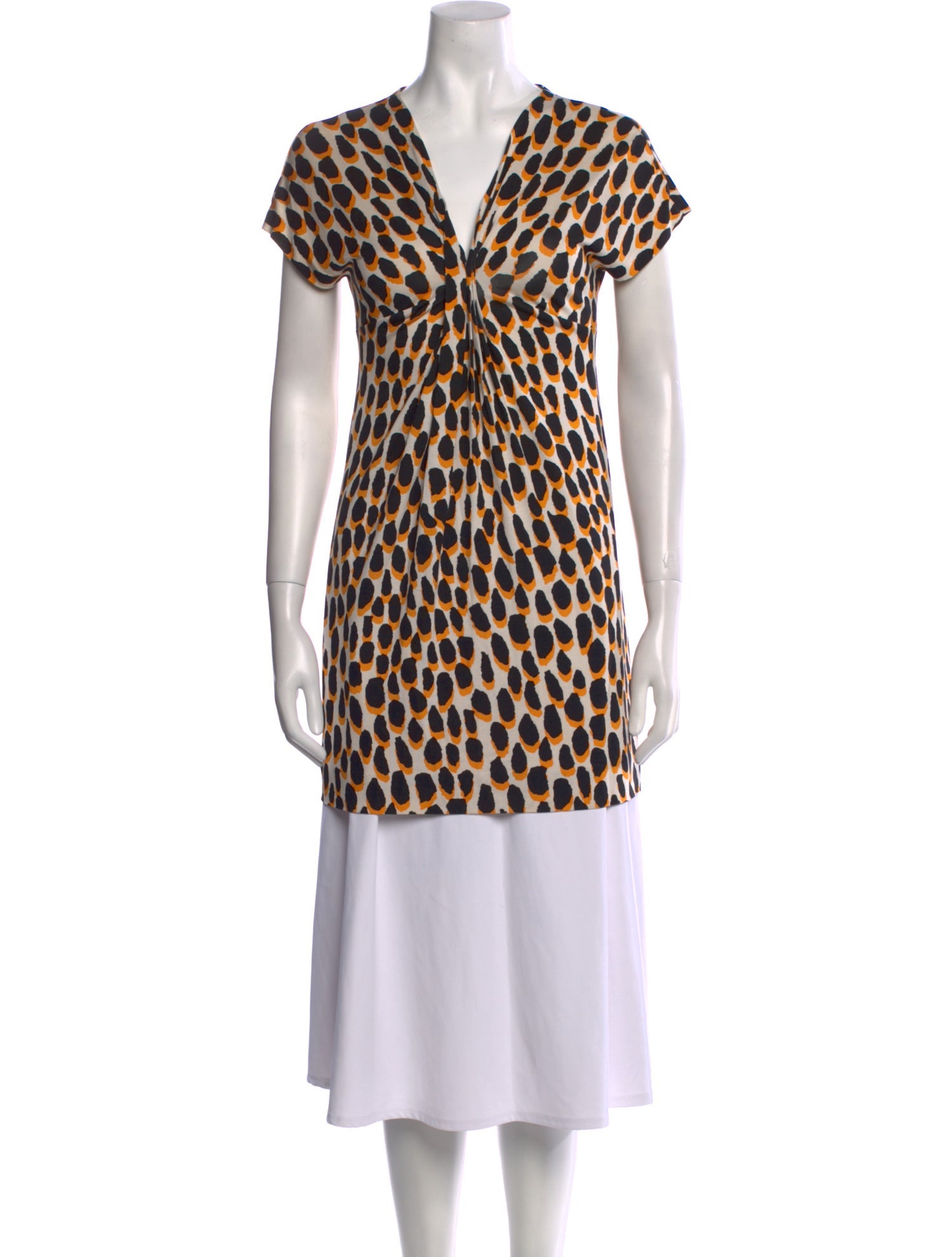 Diane von Furstenberg Silk Animal Print Tunic