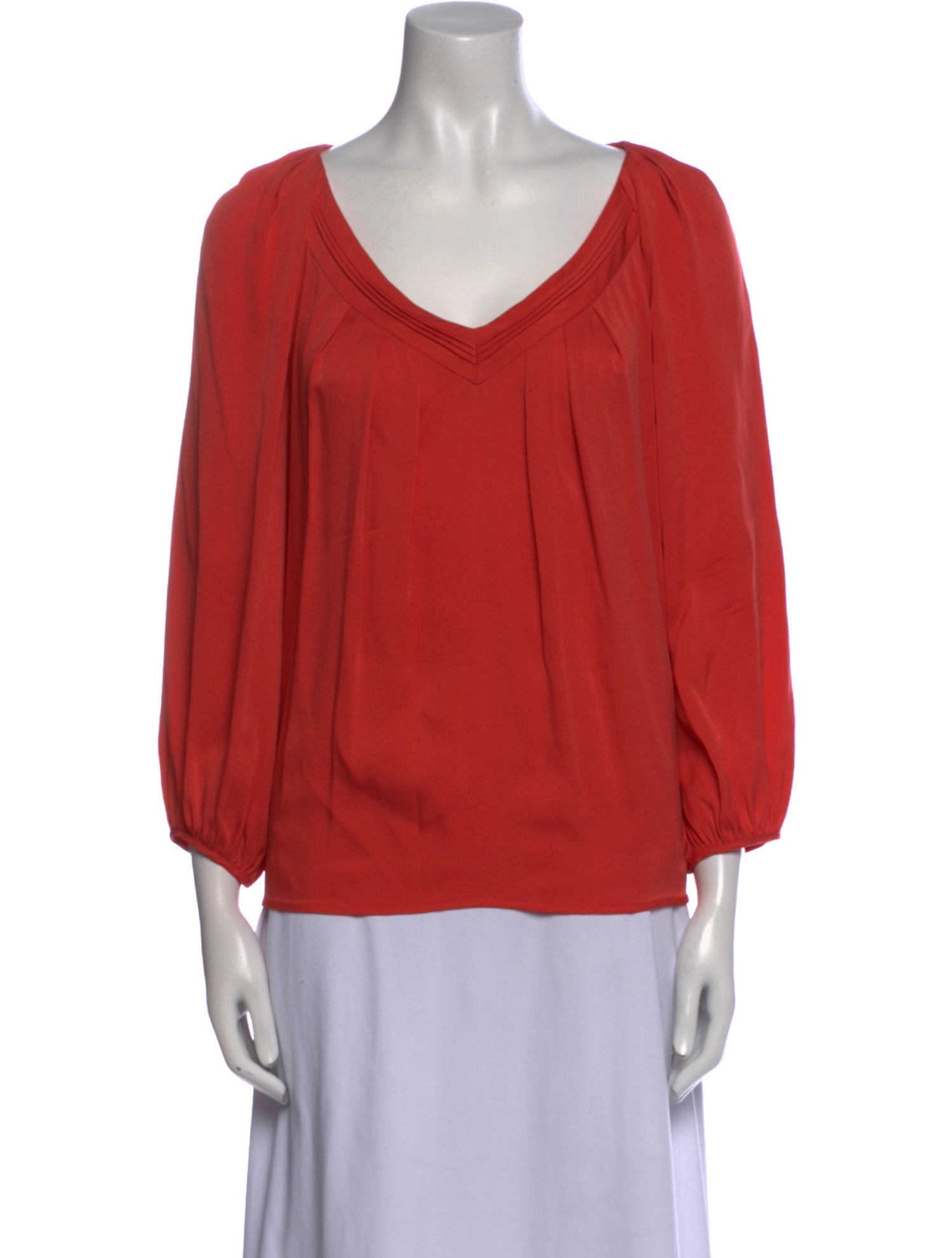 Diane von Furstenberg Silk V-Neck Blouse