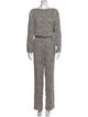 Diane von Furstenberg Silk Polka Dot Print Jumpsuit