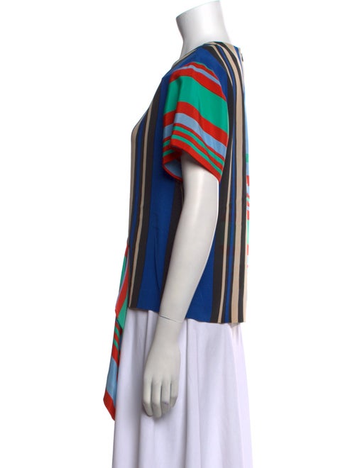 Diane von Furstenberg Silk Striped T-Shirt