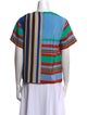 Diane von Furstenberg Silk Striped T-Shirt