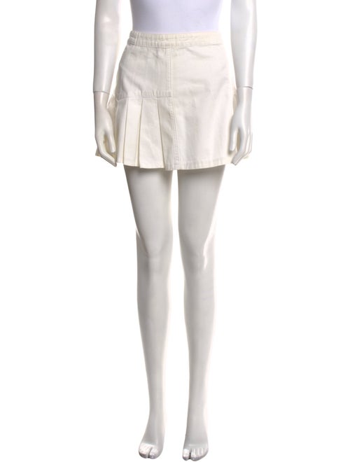 Diane von Furstenberg Pleated Accents Mini Skirt