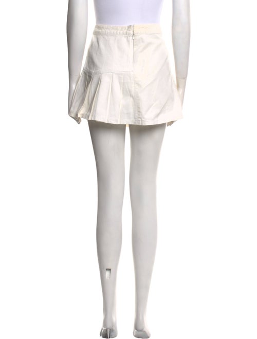 Diane von Furstenberg Pleated Accents Mini Skirt