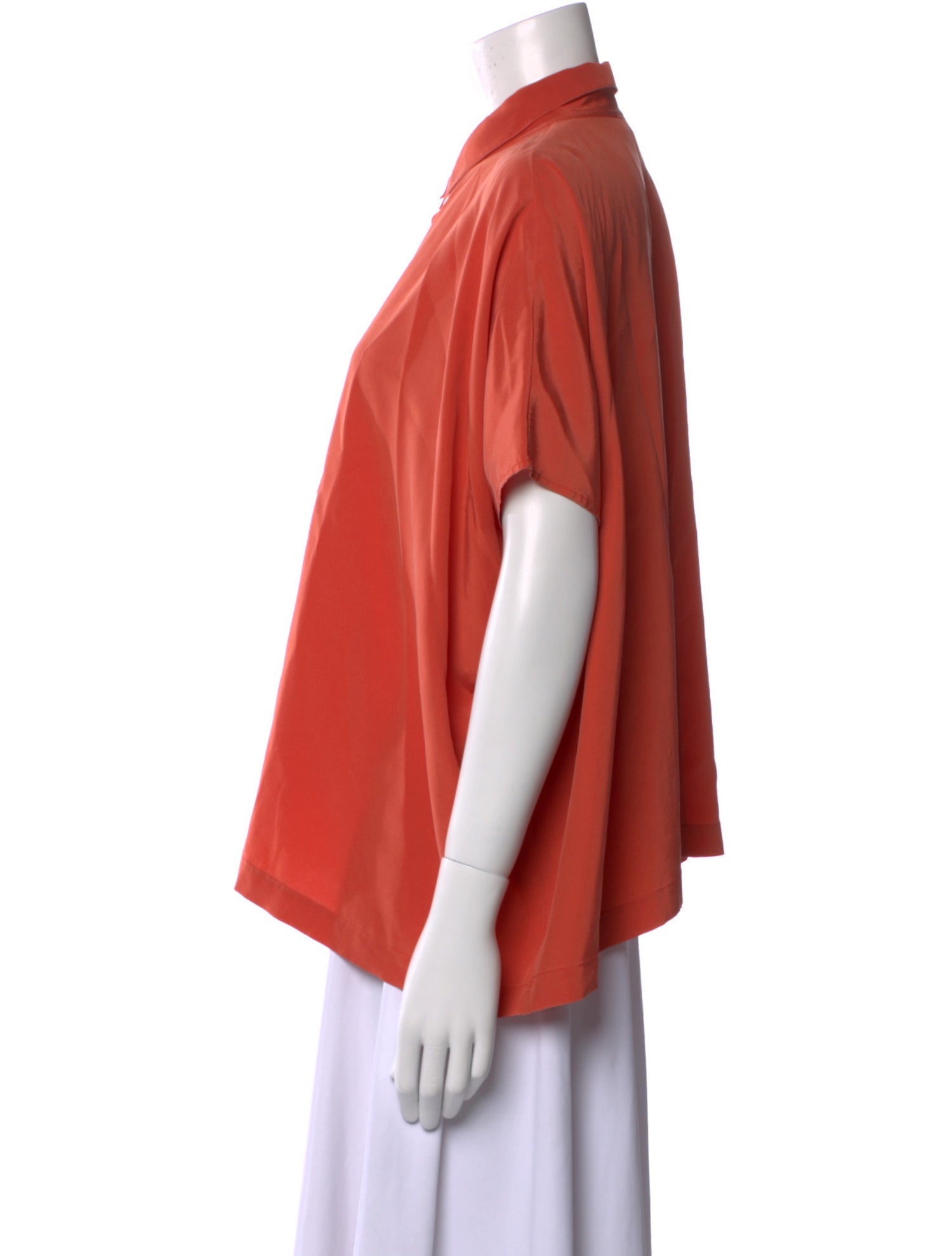 Diane von Furstenberg Silk Mock Neck Polo