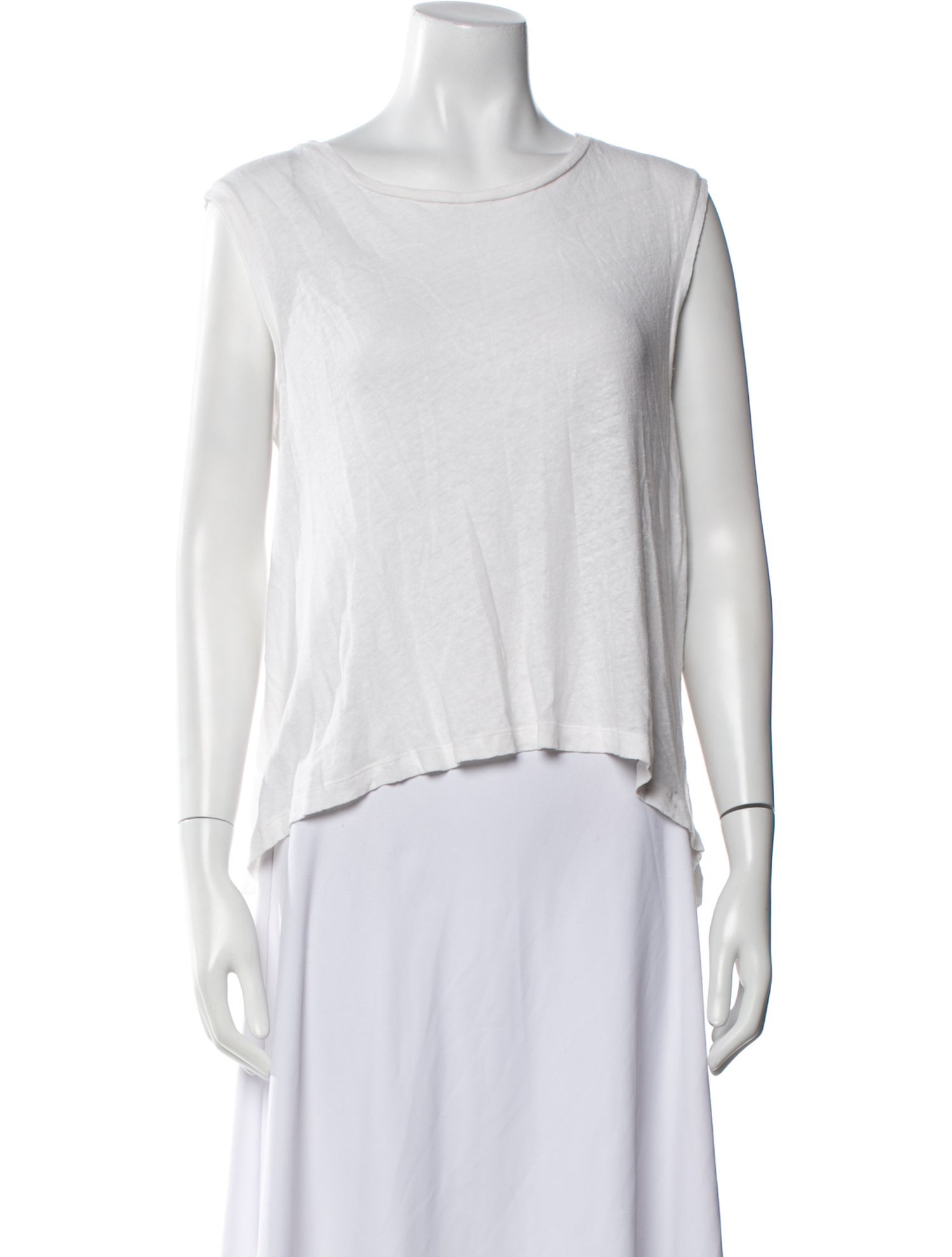 Diane von Furstenberg Bateau Neckline Sleeveless Top