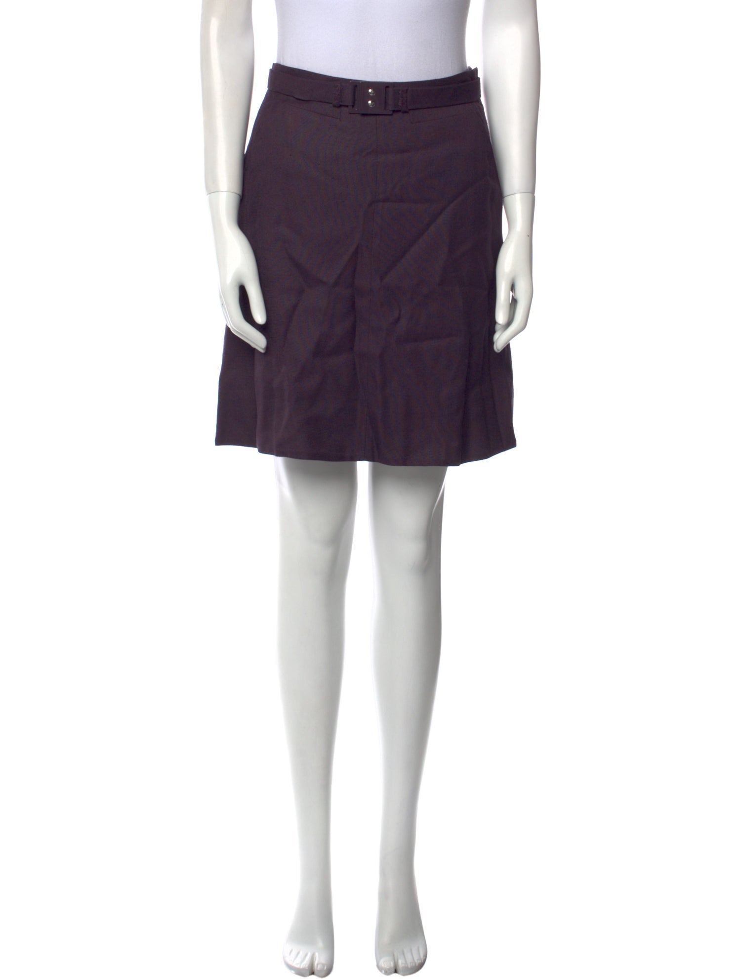 Diane von Furstenberg Pleated Accents Mini Skirt