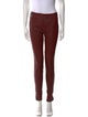 Diane von Furstenberg Leather Skinny Leg Pants