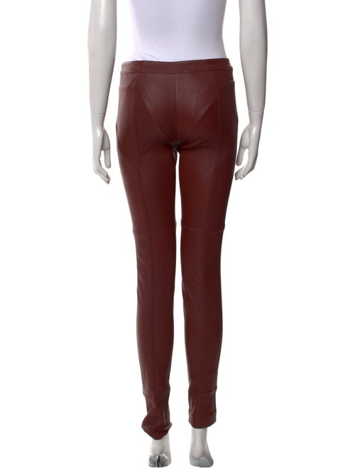 Diane von Furstenberg Leather Skinny Leg Pants