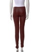 Diane von Furstenberg Leather Skinny Leg Pants