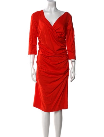 Diane von Furstenberg Cowl Neck Knee-Length Dress