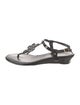 Diane von Furstenberg Patent Leather T-Strap Sandals
