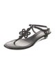 Diane von Furstenberg Patent Leather T-Strap Sandals