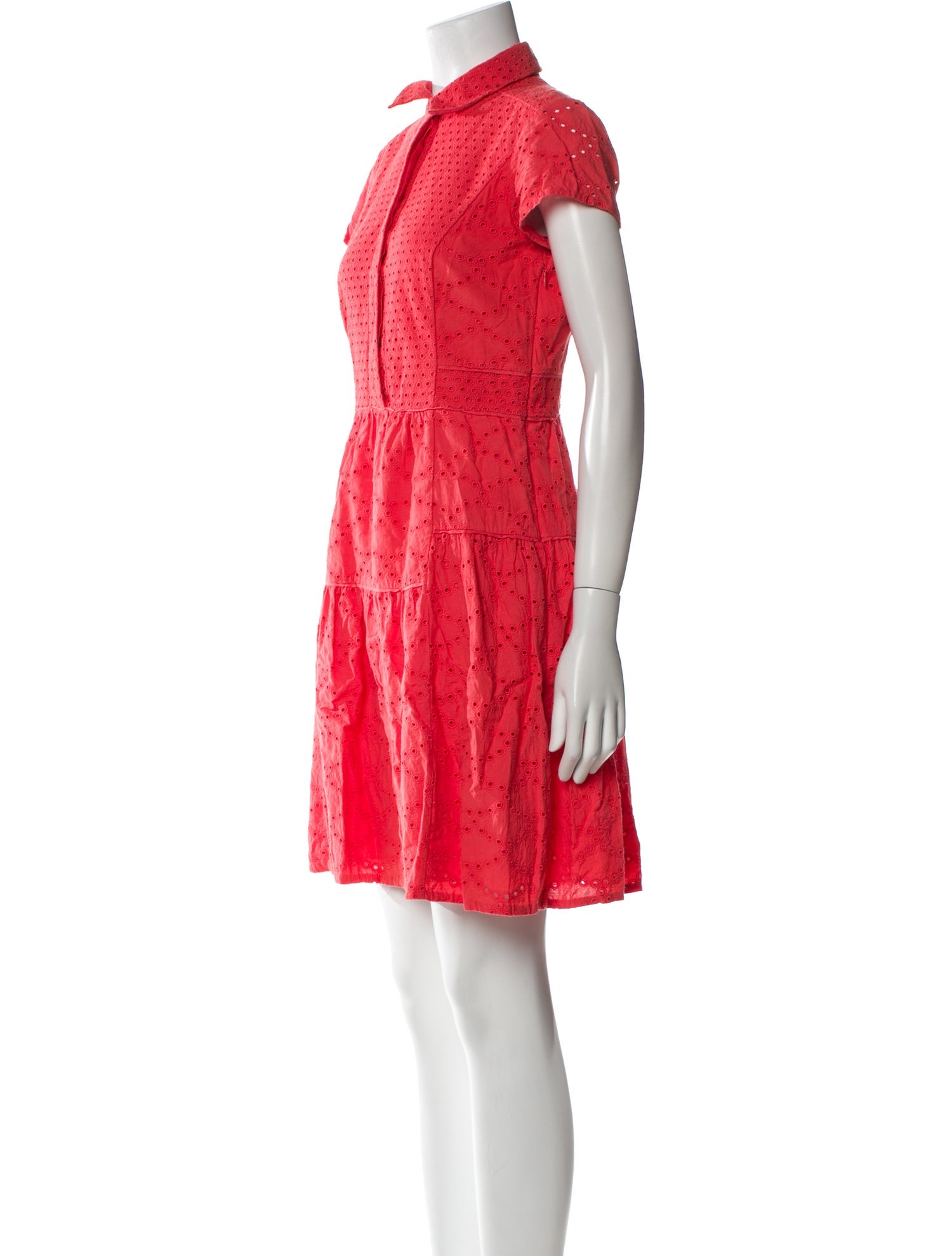 Diane von Furstenberg Mock Neck Knee-Length Dress