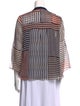 Diane von Furstenberg Silk Striped Button-Up Top