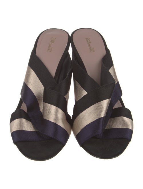 Diane von Furstenberg Striped Slides