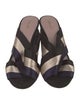 Diane von Furstenberg Striped Slides