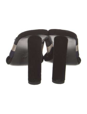 Diane von Furstenberg Striped Slides