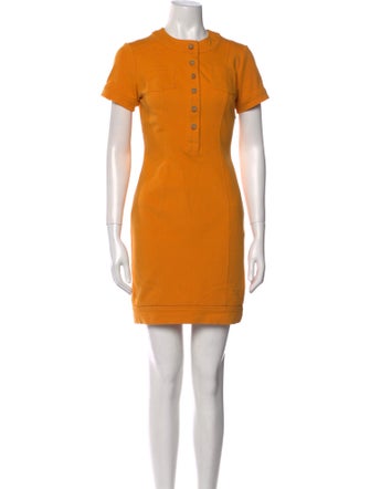 Diane von Furstenberg Crew Neck Mini Dress