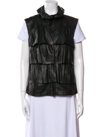 Diane von Furstenberg Jackets Leather Vest L