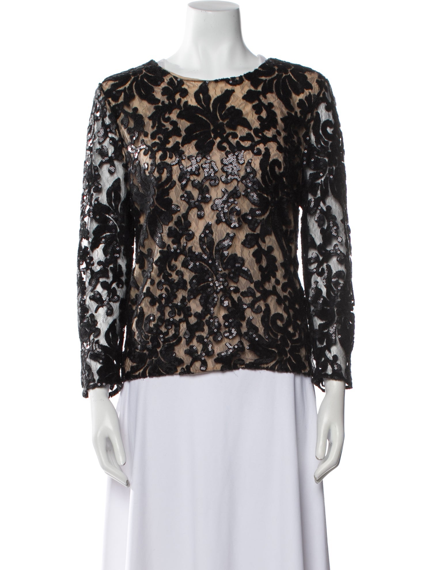Diane von Furstenberg Animal Print Bateau Neckline Blouse