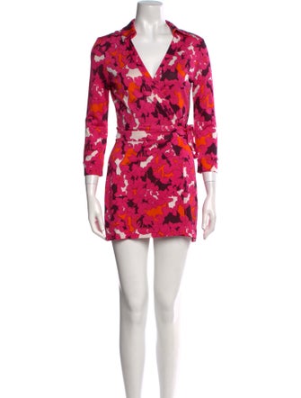 Diane von Furstenberg Silk Floral Print Romper