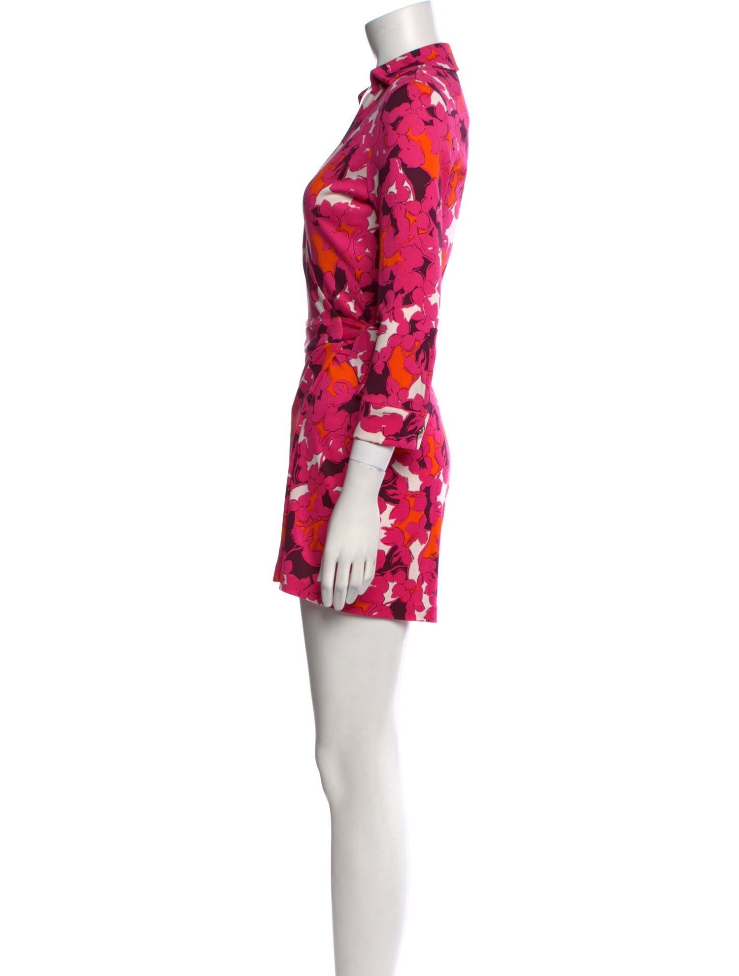 Diane von Furstenberg Silk Floral Print Romper