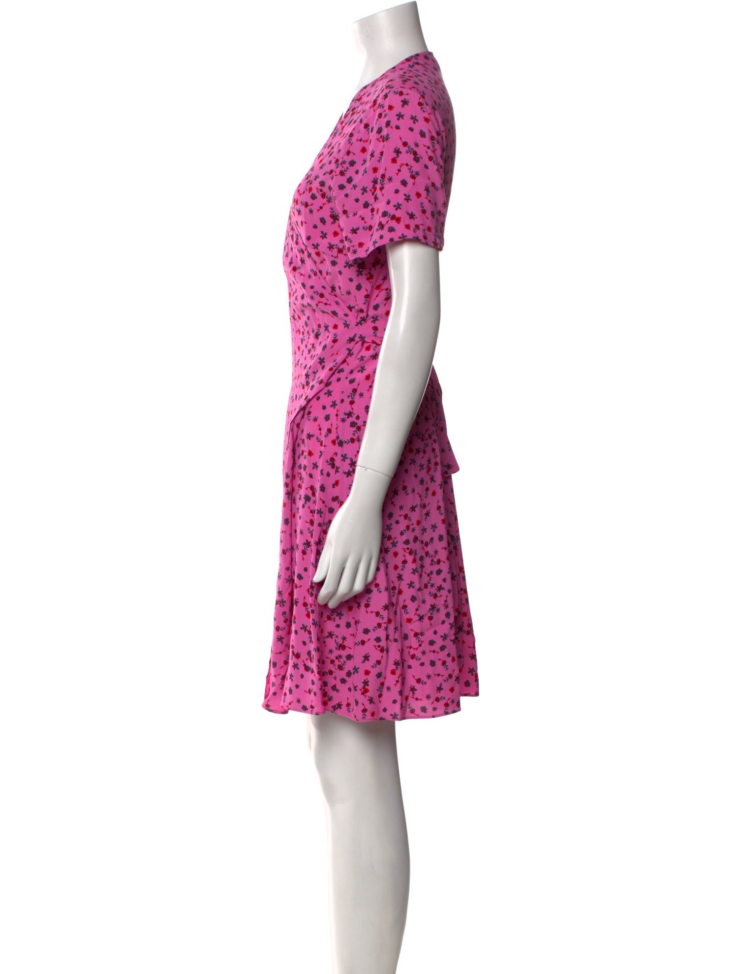 Diane von Furstenberg Floral Print Knee-Length Dress