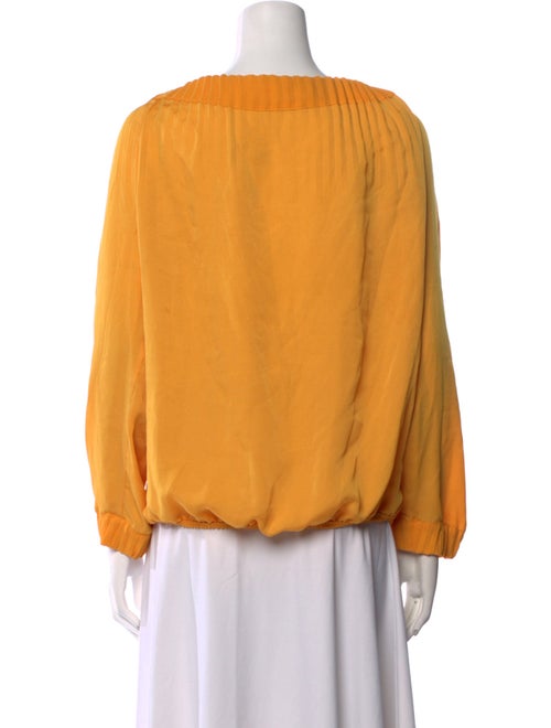 Diane von Furstenberg Tie Neck Long Sleeve Blouse