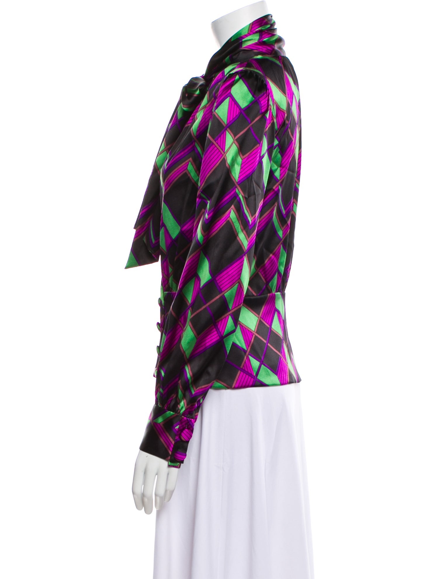 Diane von Furstenberg Silk Printed Blouse