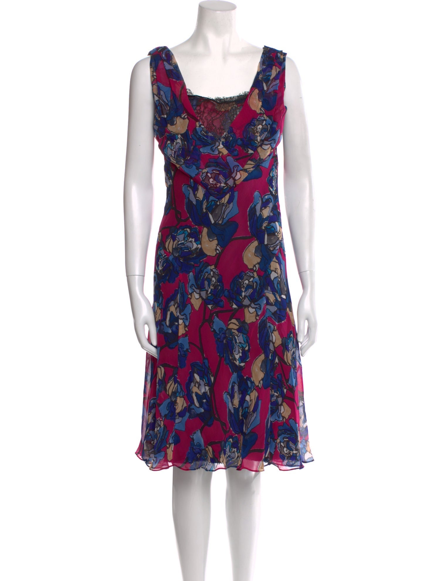 Diane von Furstenberg Silk Knee-Length Dress