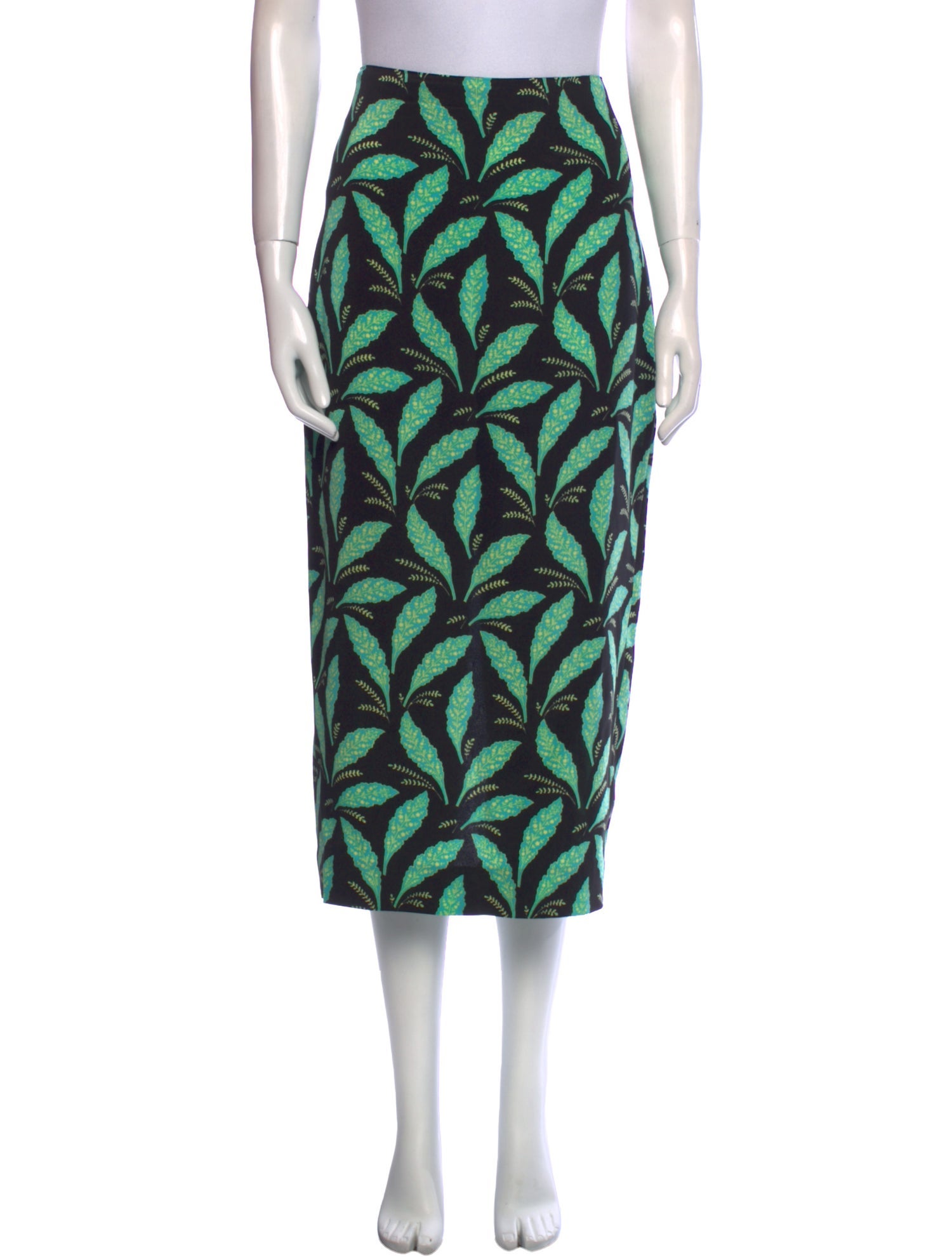 Diane von Furstenberg Printed Midi Length Skirt