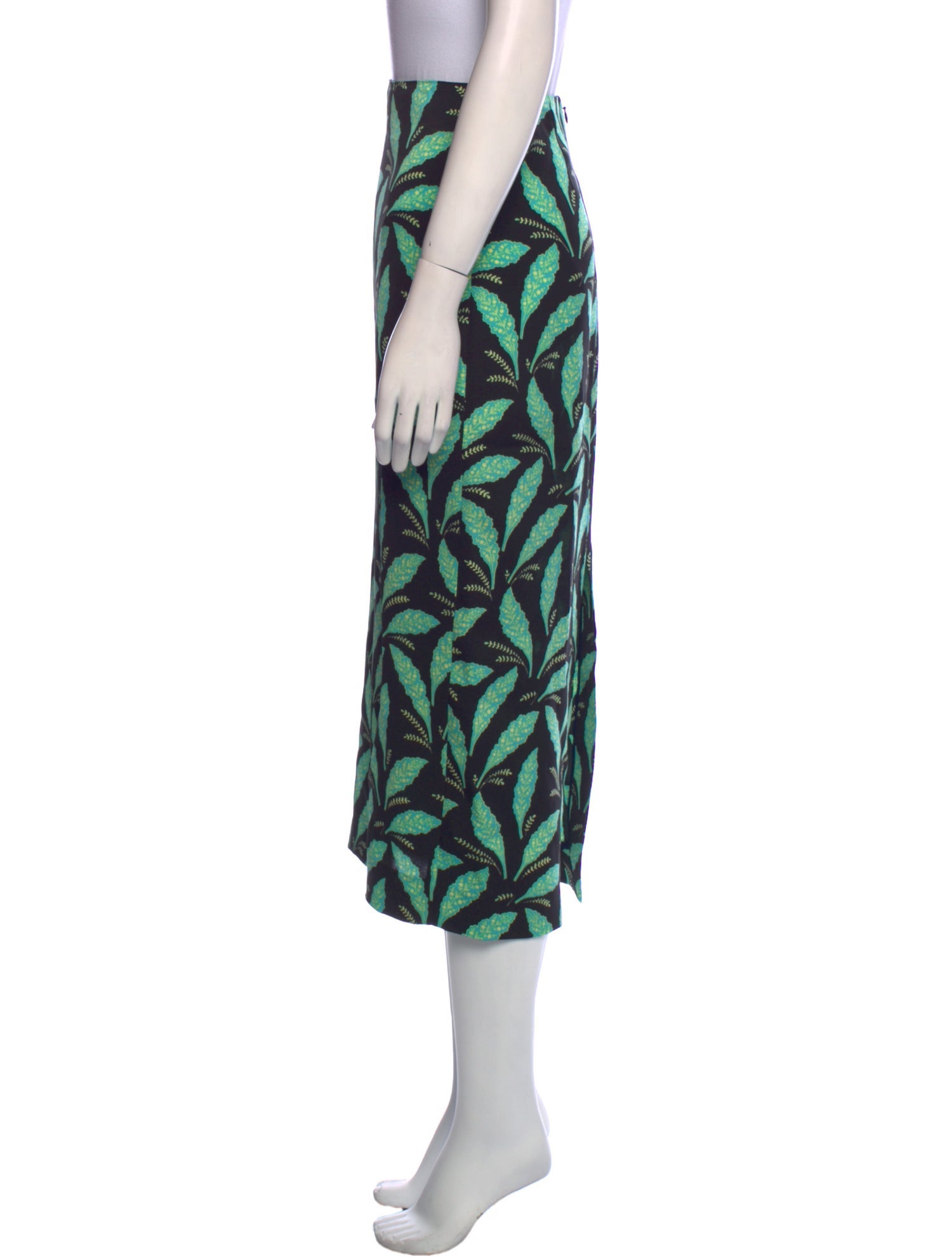 Diane von Furstenberg Printed Midi Length Skirt