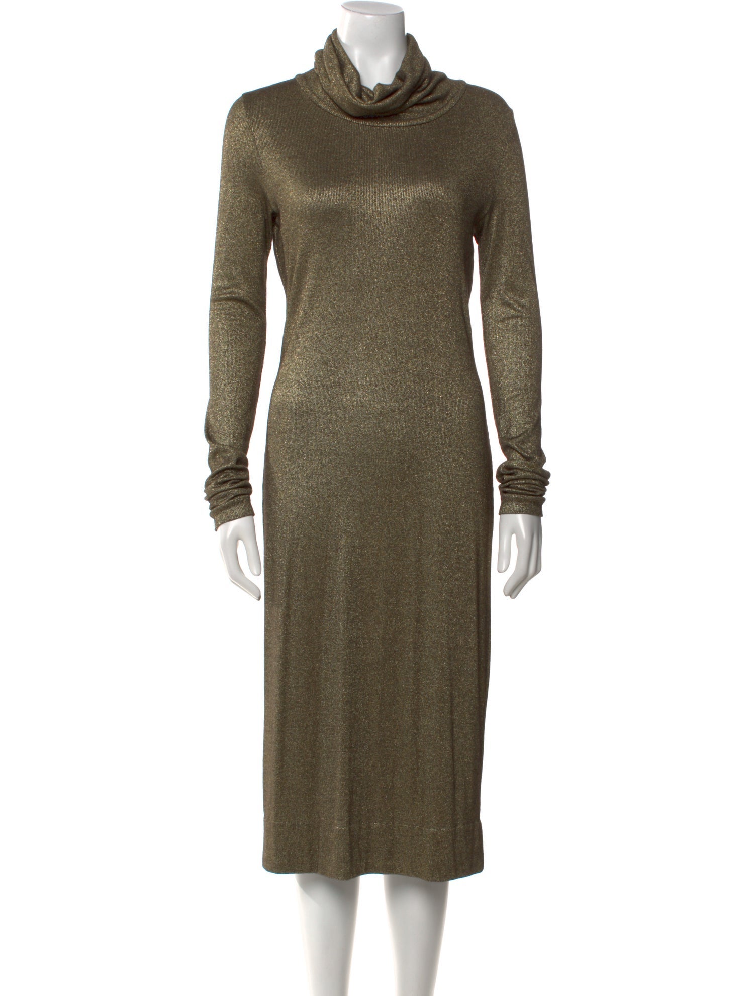 Diane von Furstenberg Turtleneck Midi Length Dress