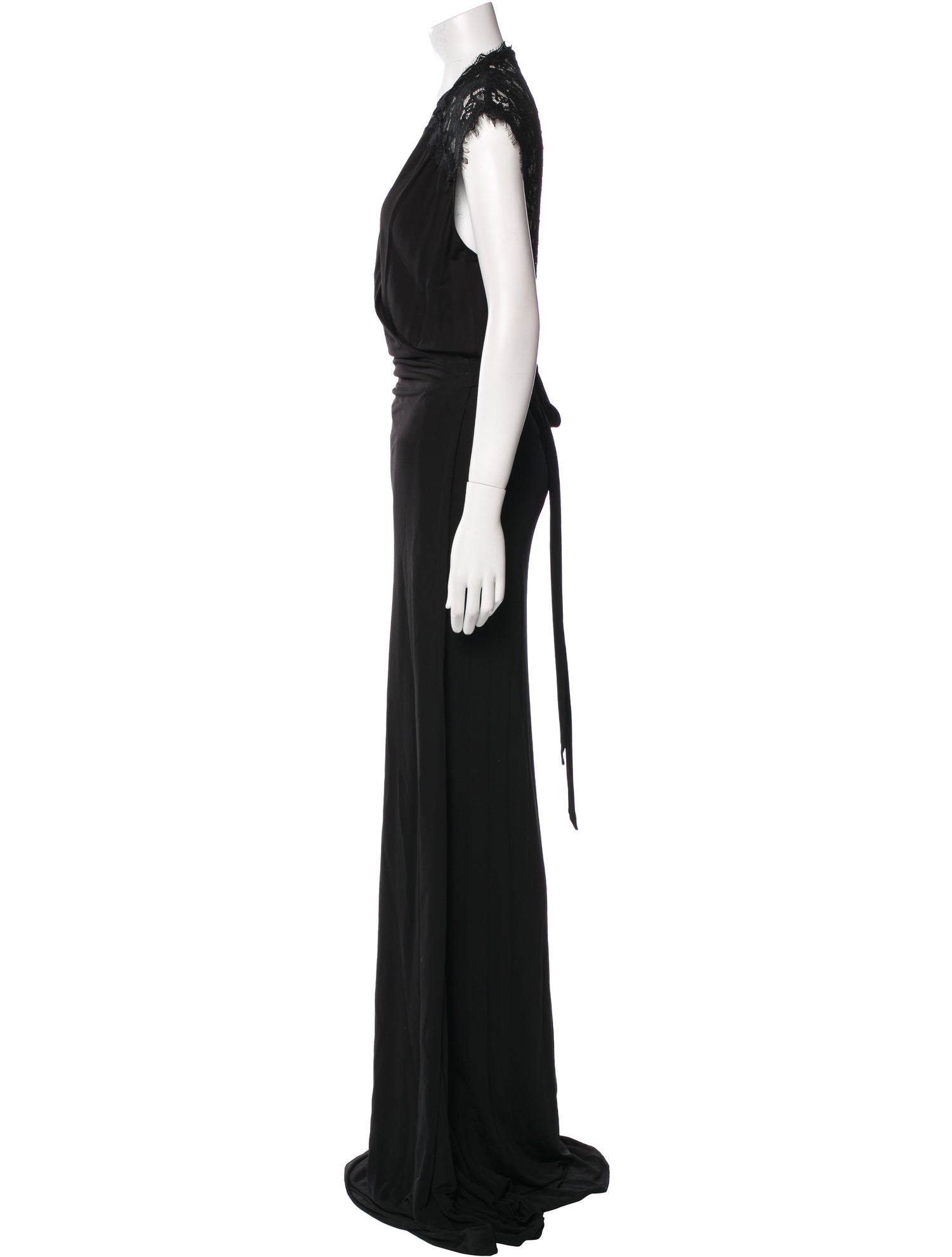 Diane von Furstenberg V-Neck Long Dress