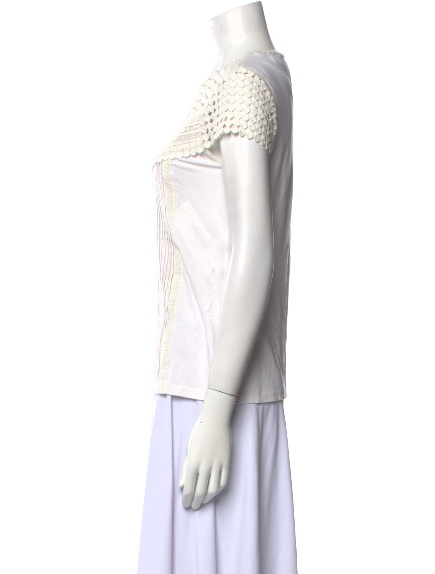 Diane von Furstenberg Scoop Neck Short Sleeve Top