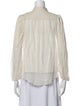 Diane von Furstenberg Mock Neck Three-Quarter Sleeve Blouse