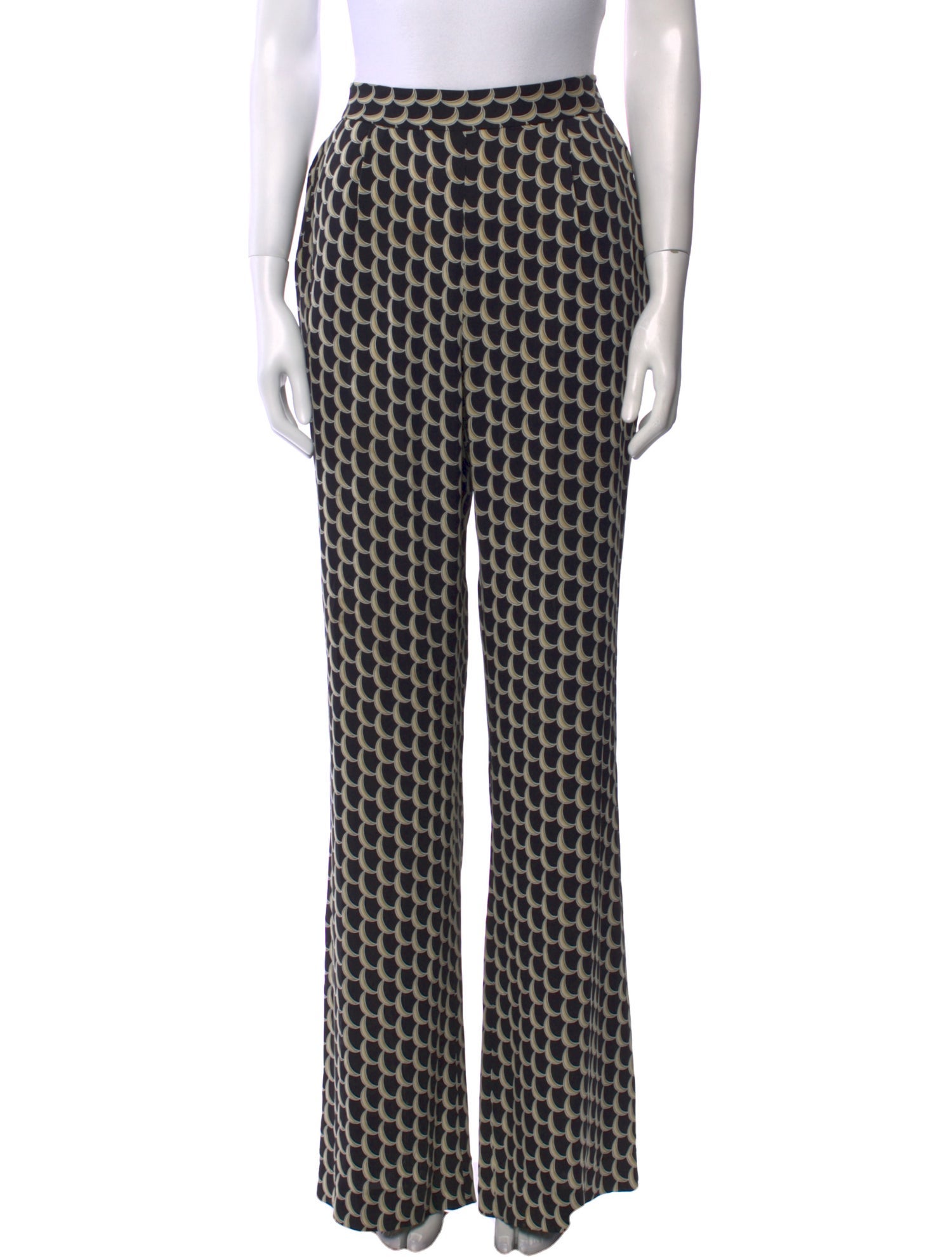 Diane von Furstenberg Silk Wide Leg Pants