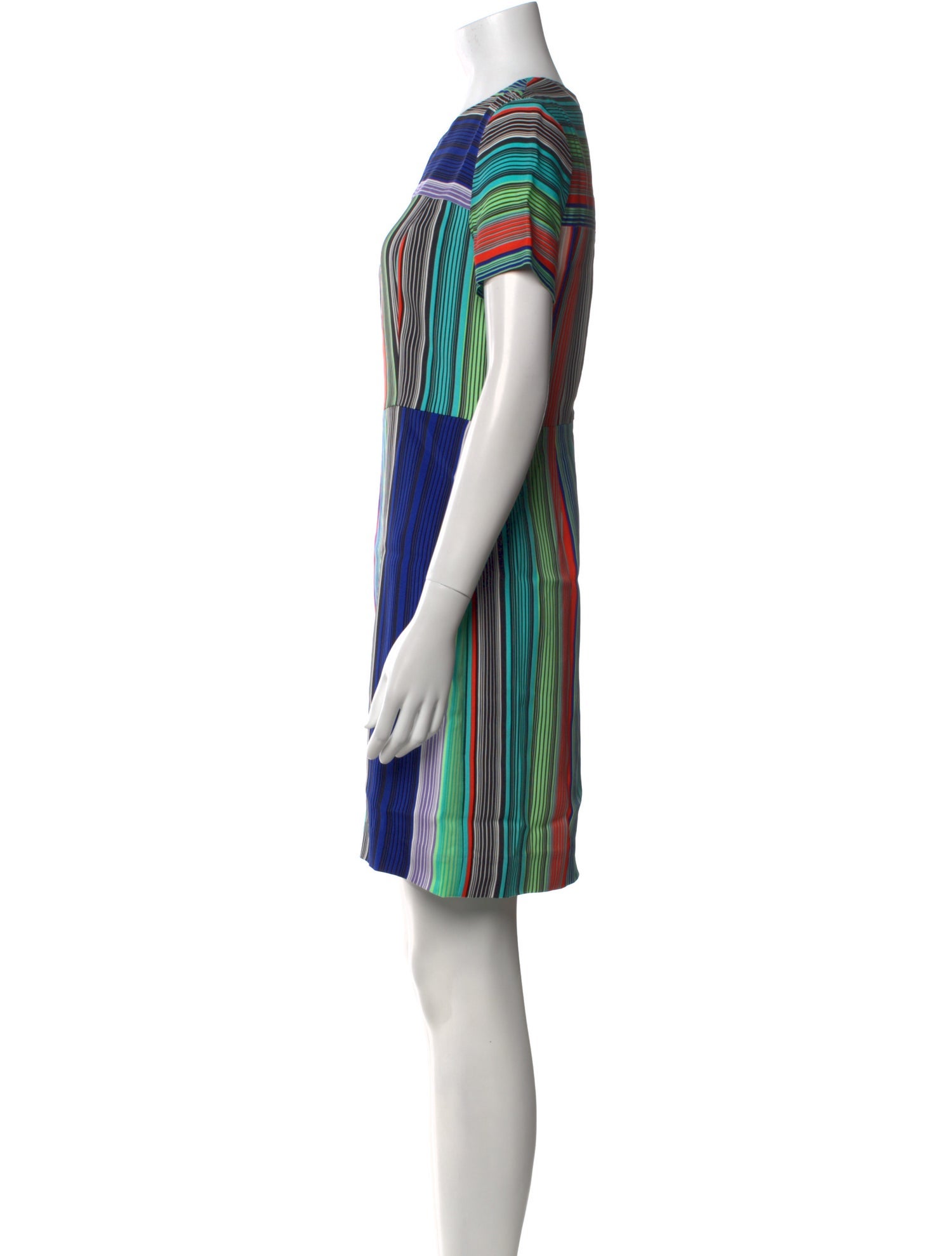 Diane von Furstenberg Striped Mini Dress w/ Tags