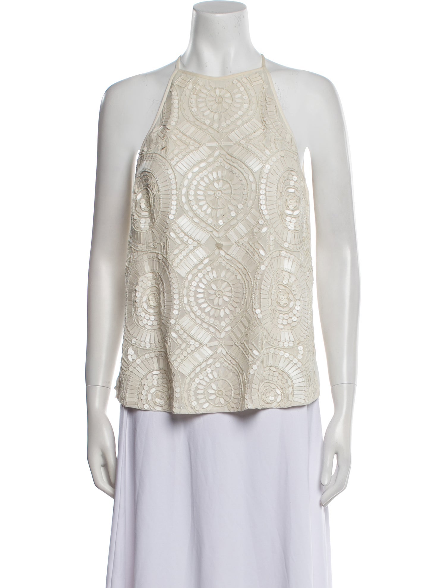 Diane von Furstenberg Silk Halterneck Blouse