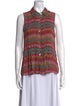 Diane von Furstenberg Silk Printed Button-Up Top